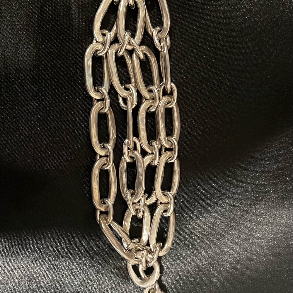 Uno de 50 multi chain chunky bracelet